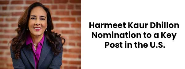 Harmeet Kaur Dhillon Nomination to a Key Post in the U.S. Department of Justice,  A Proud Moment for the Sikh Community